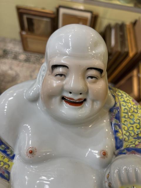 古玩陶瓷粉彩彌勒佛拍賣,當前價格15600元