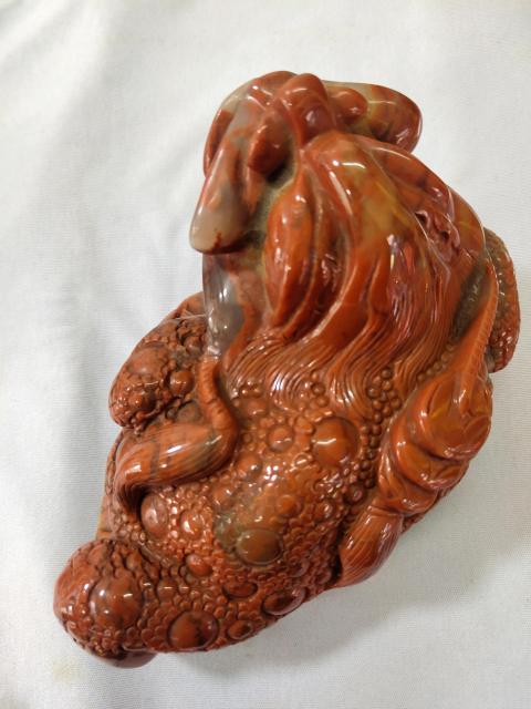 古玩玉器金蟾拍賣，當前價格6800元