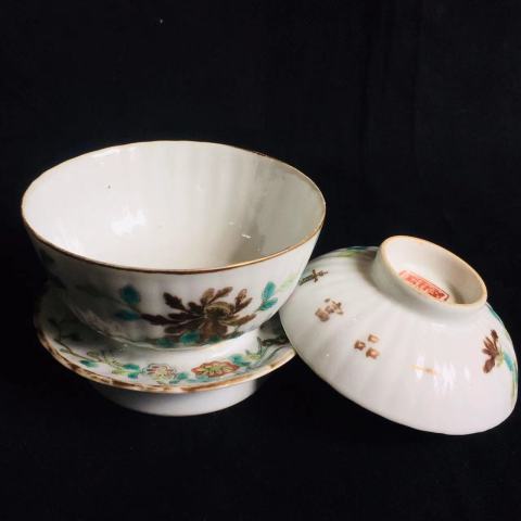 古玩陶瓷同治粉彩一品富貴三才蓋碗拍賣(mài),當(dāng)前價(jià)格6500元