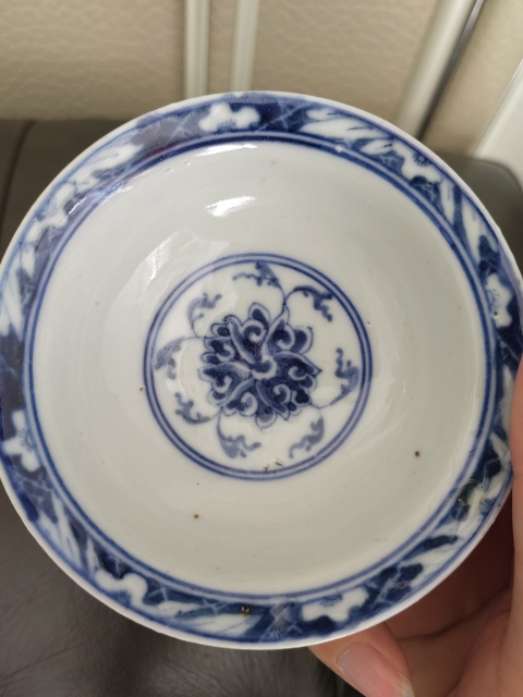 古玩陶瓷官窯大清宣統年制青花纏枝蓮紋小茶盞拍賣，當前價格58888元