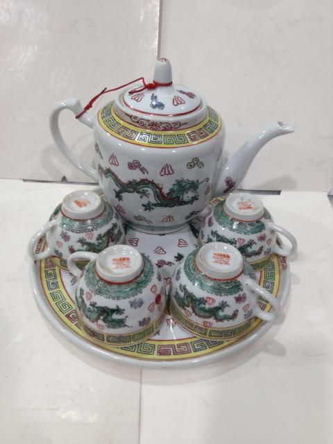 古玩陶瓷出口創(chuàng)匯期龍紋茶器拍賣,當(dāng)前價格588元