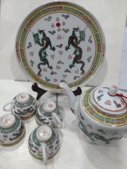 古玩陶瓷出口創(chuàng)匯期龍紋茶器拍賣,當(dāng)前價格588元