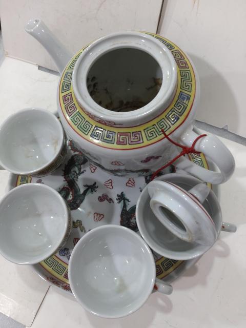 古玩陶瓷出口創(chuàng)匯期龍紋茶器拍賣,當(dāng)前價格588元