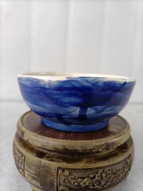 出口創(chuàng)匯期藍釉洗拍賣，當前價格300元