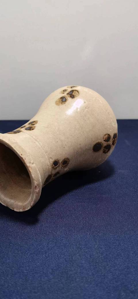 古玩陶瓷宋末元初影清褐點箸瓶拍賣,當前價格900元