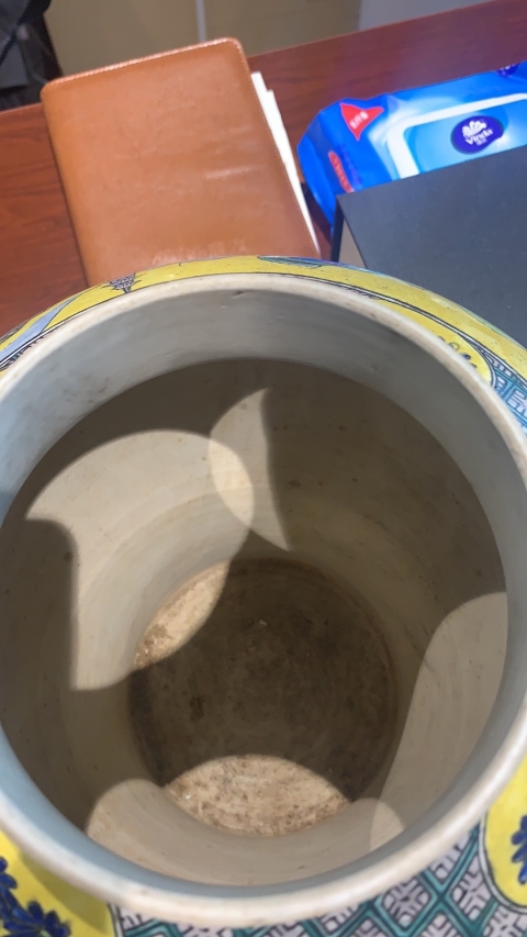 古玩陶瓷晚清山水紋人物山水紋將軍罐拍賣，當前價格12000元