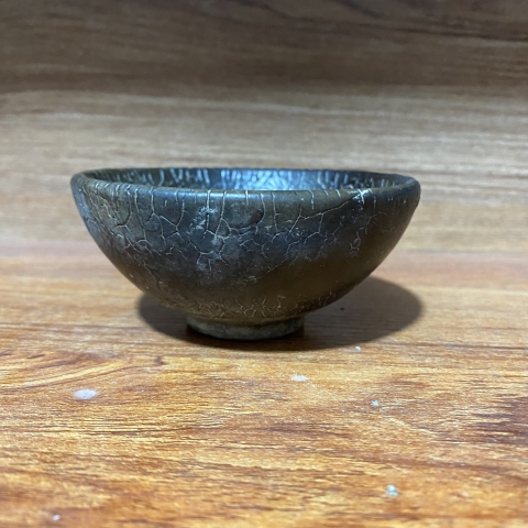 古玩陶瓷宋水吉窯龜背盞拍賣，當前價格5888元