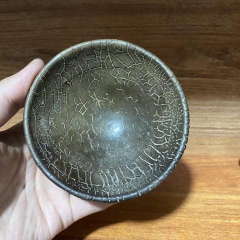 古玩陶瓷宋水吉窯龜背盞拍賣，當前價格5888元