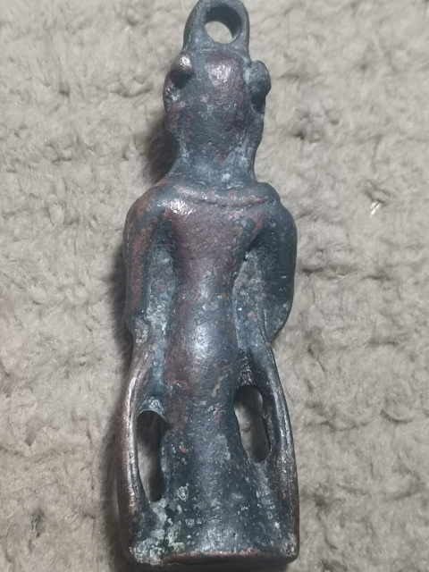 古玩雜項清代，麻姑獻(xiàn)壽，人物銅像掛件拍賣，當(dāng)前價格3333元