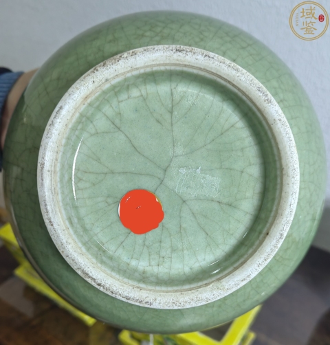 古玩陶瓷哥綠釉寶珠扭蓋罐拍賣，當前價格30000元