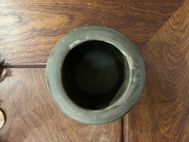 古玩陶瓷清代褐釉罐拍賣，當(dāng)前價(jià)格255元