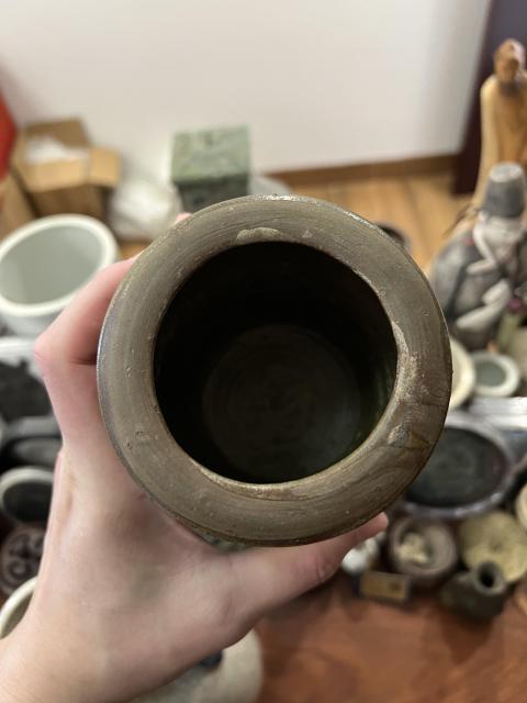 古玩陶瓷清代褐釉罐拍賣，當(dāng)前價(jià)格255元