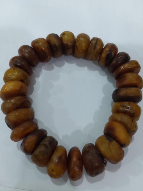 古玩雜項蜜蠟餅手串拍賣，當前價格1元