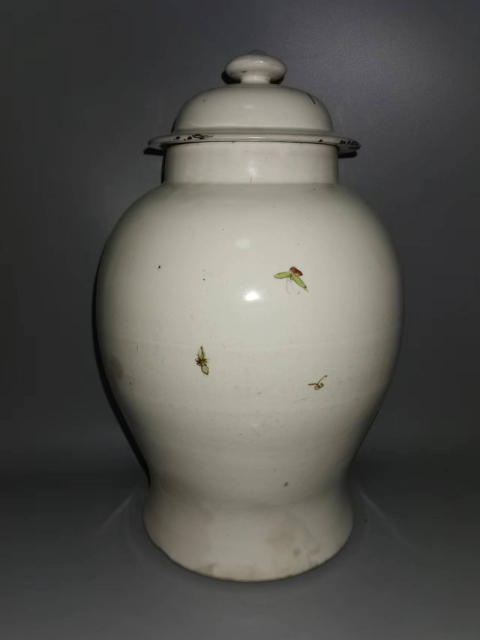 古玩陶瓷粉彩教子圖人物紋將軍罐拍賣(mài),當(dāng)前價(jià)格3600元