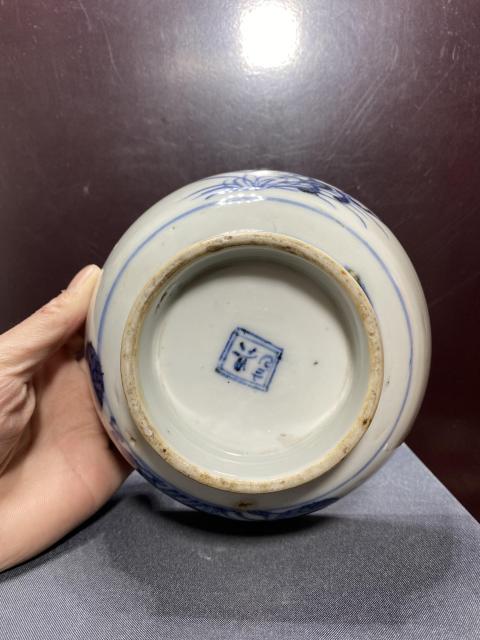 古玩陶瓷清,荷花蓮碗。拍賣,當前價格900元