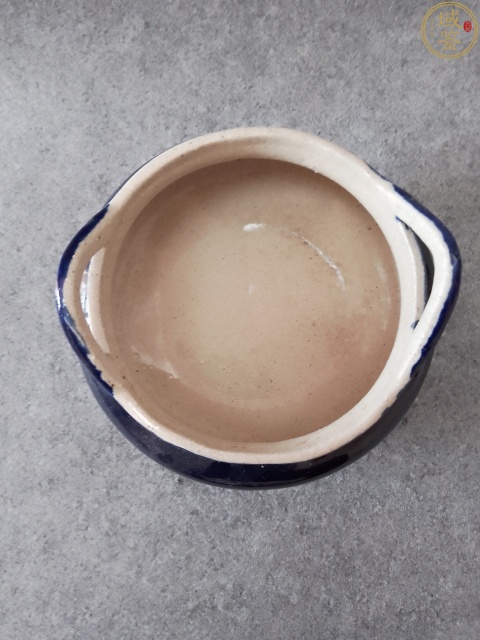 古玩陶瓷霽藍釉橋耳三足爐拍賣,當前價格2600元
