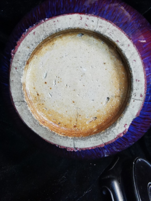 古玩陶瓷上世紀中期窯變紅釉荸薺瓶拍賣,當前價格8000元