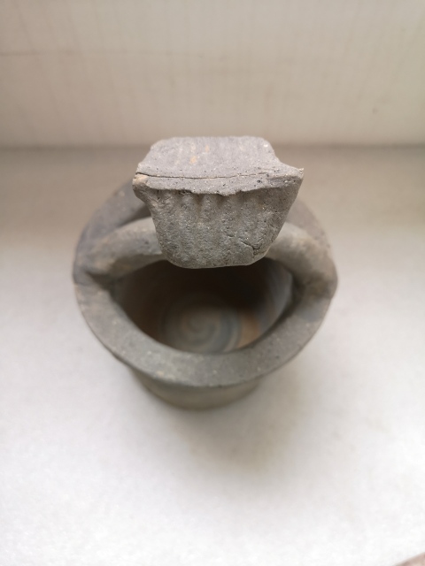 古玩陶瓷漢代灰陶井拍賣,當前價格680元