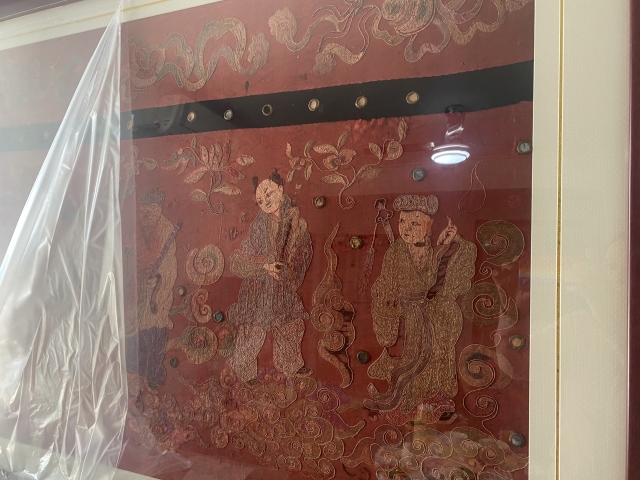 古玩雜項清代，八仙獻壽，刺繡帷幔拍賣，當前價格5555元
