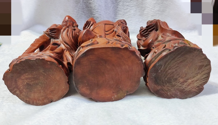 古玩雜項(xiàng)(特價(jià))晚清民國(guó)精品黃楊木雕福祿壽三星拍賣,當(dāng)前價(jià)格1880元