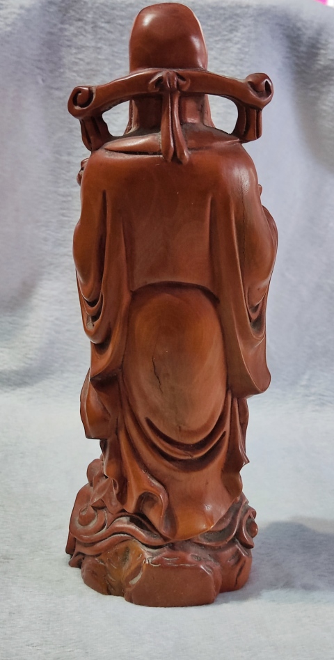 古玩雜項(xiàng)(特價(jià))晚清民國(guó)精品黃楊木雕福祿壽三星拍賣,當(dāng)前價(jià)格1880元