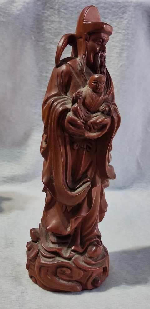 古玩雜項(xiàng)(特價(jià))晚清民國(guó)精品黃楊木雕福祿壽三星拍賣,當(dāng)前價(jià)格1880元