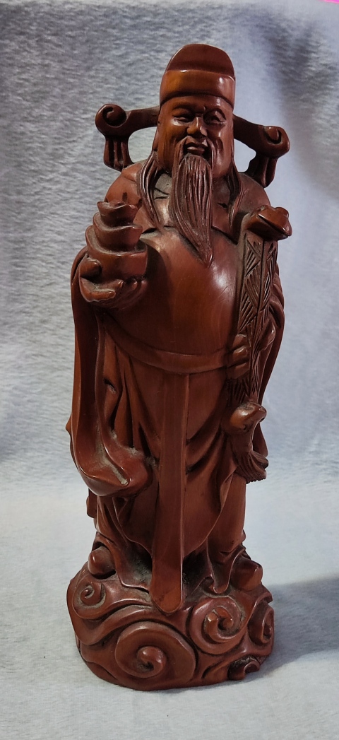 古玩雜項(xiàng)(特價(jià))晚清民國(guó)精品黃楊木雕福祿壽三星拍賣,當(dāng)前價(jià)格1880元