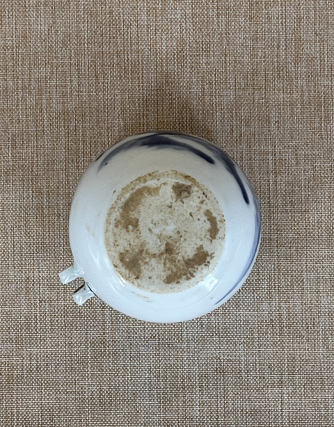 古玩陶瓷清光緒·青花山水紋鳥食罐拍賣，當前價格480元