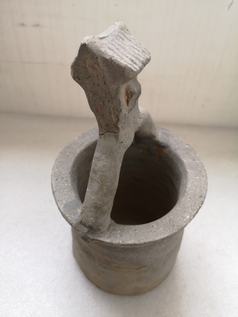 古玩陶瓷漢代灰陶井拍賣,當前價格680元