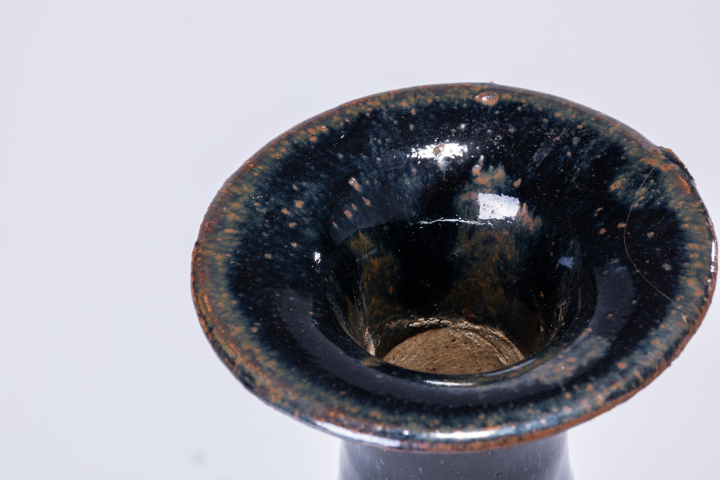 古玩陶瓷磁州窯窯變黑釉玉壺春瓶拍賣,當前價格4000元