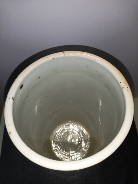 古玩陶瓷清末民國粉彩人物帽筒拍賣,當前價格4200元