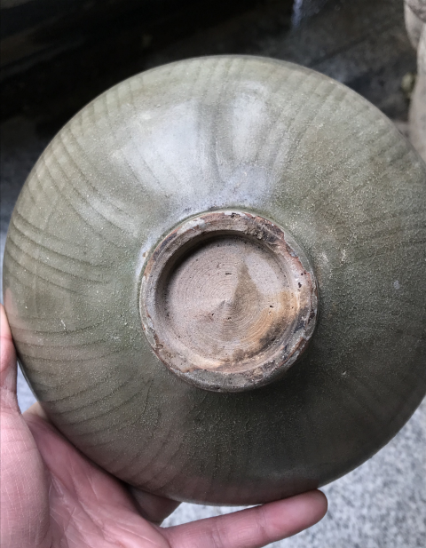 古玩陶瓷同安窯珠光青瓷刻花卉紋斗笠碗拍賣,當前價格399元