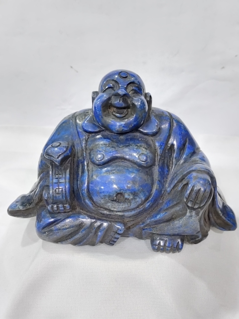古玩雜項青金石雕彌勒佛拍賣，當前價格1288元