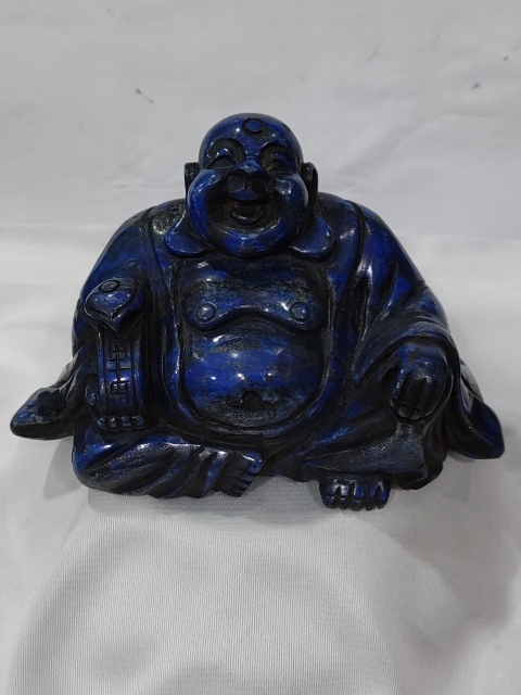 古玩雜項青金石雕彌勒佛拍賣，當前價格1288元