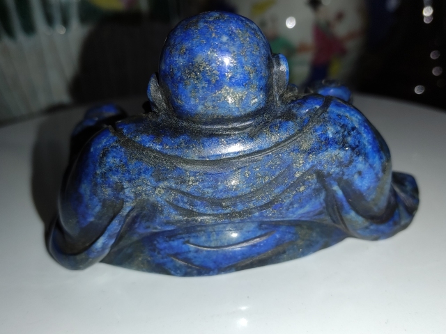 古玩雜項青金石雕彌勒佛拍賣，當前價格1288元