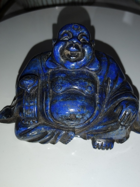 古玩雜項青金石雕彌勒佛拍賣，當前價格1288元