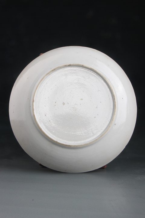 古玩陶瓷7720-21】清康熙??青花五彩錦地花卉紋杯盤拍賣，當前價格4500元