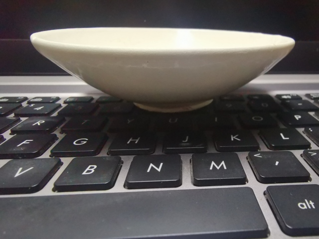 古玩陶瓷五代十國，耀州窯白釉茶盞一對。拍賣，當前價格2222元