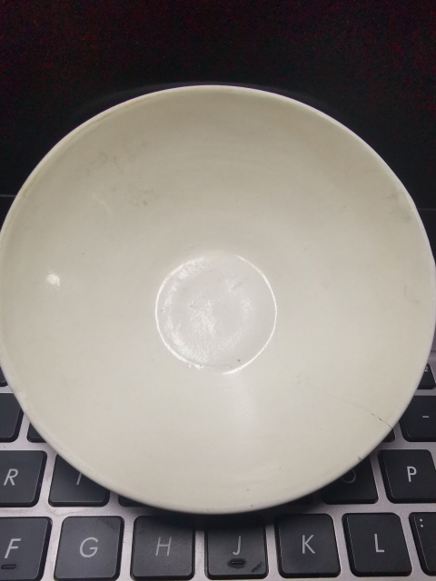 古玩陶瓷五代十國，耀州窯白釉茶盞一對。拍賣，當前價格2222元