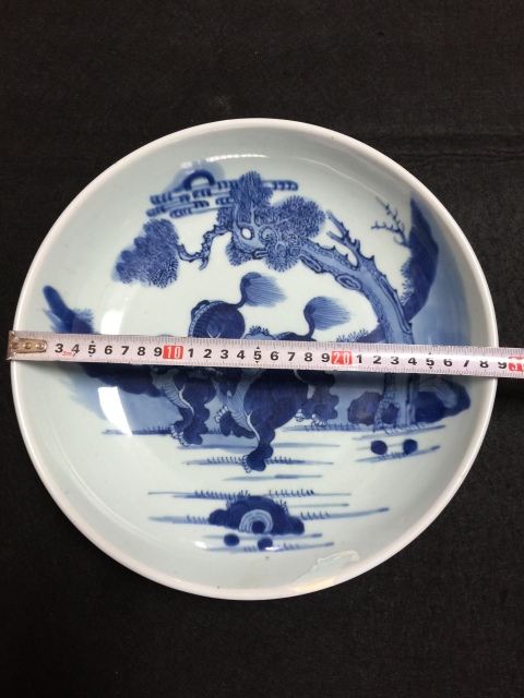 古玩陶瓷青花獅紋盤拍賣,當前價格15800元