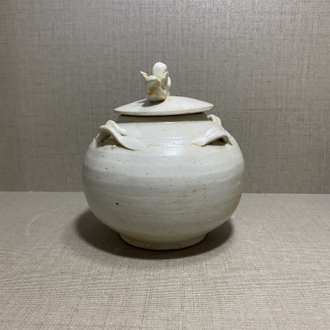 古玩陶瓷青白釉蓋罐拍賣，當(dāng)前價格7000元