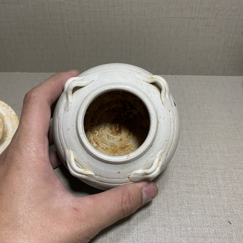 古玩陶瓷青白釉蓋罐拍賣，當(dāng)前價格7000元