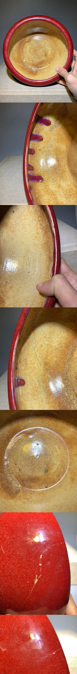古玩陶瓷(收藏級(jí))鈞紅釉三乳足缽式香爐拍賣(mài),當(dāng)前價(jià)格0元