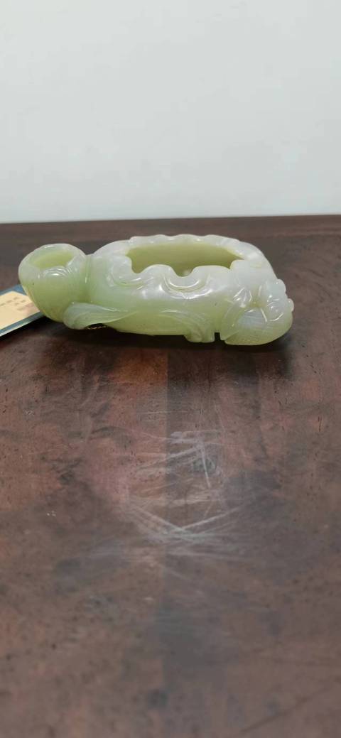 古玩玉器和田玉筆洗拍賣,當前價格1300元