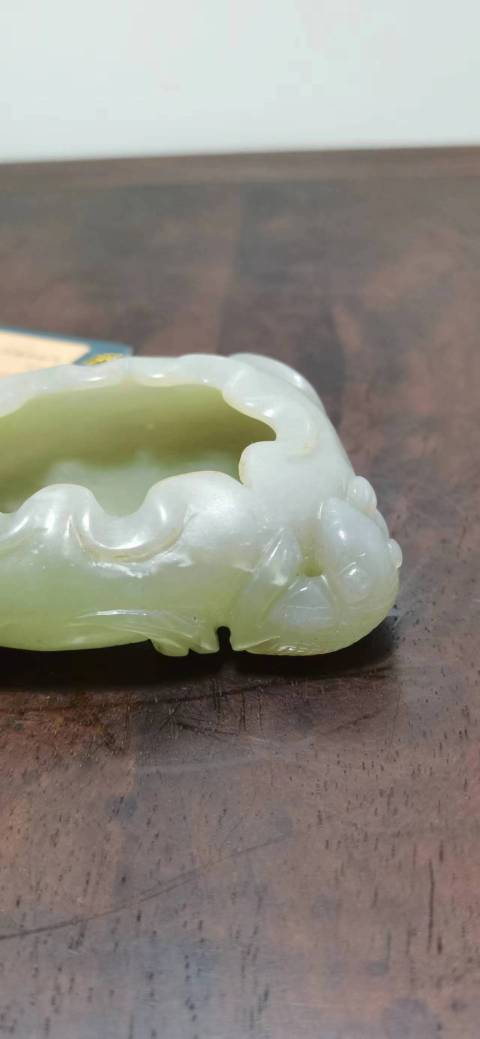 古玩玉器和田玉筆洗拍賣,當前價格1300元
