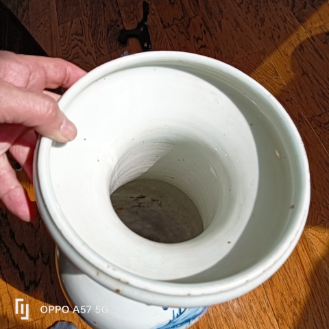 古玩陶瓷清中期山水大瓶拍賣,當前價格15500元