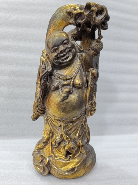 木雕彌勒佛擺件拍賣，當前價格1280元