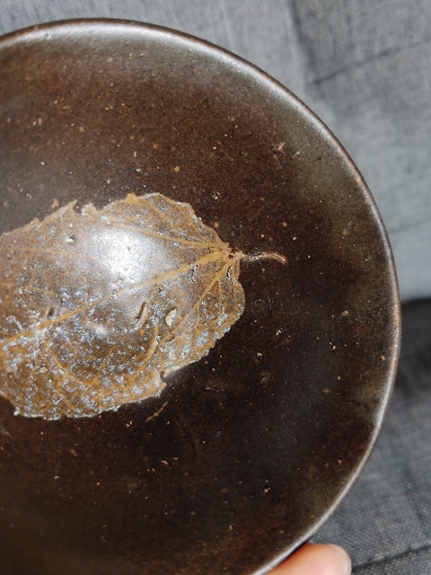 古玩陶瓷宋代?吉州窯木葉盞拍賣，當前價格2800元