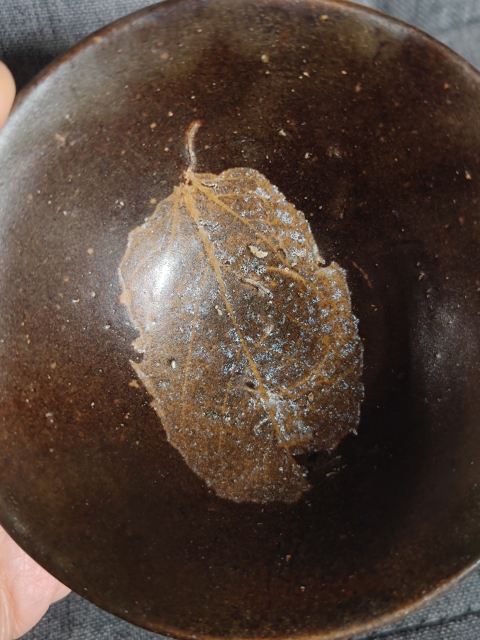 古玩陶瓷宋代?吉州窯木葉盞拍賣，當前價格2800元