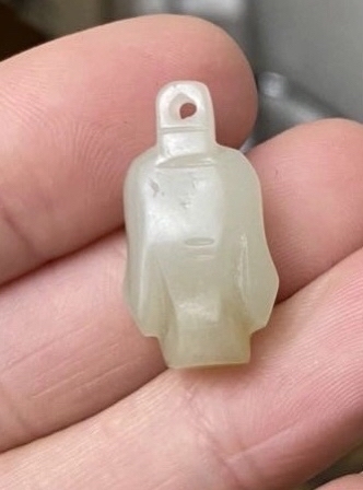 古玩玉器辟邪-翁仲-和田玉吊墜-佩戴-驅鬼拍賣,當前價格100元